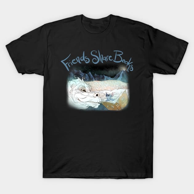 Friends Share Books T-Shirt by Drea D. Illustrations